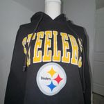 Vintage Steelers Hoodie Black Size L Photo 1