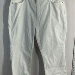 Lee Womans  Capri Jeans 20 M White NWOT Photo 0