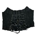 Black Lace Corset Top Women's Size M Boned Bustier Lingerie Steampunk Size M Photo 2