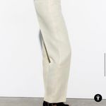 ZARA NWT  Linen Blend Pants W/ Metallic Thread Photo 5