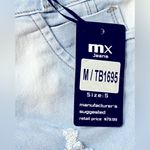 Moda Express MX JEANS Levanta Cola Torn Light Wash Mid Thigh Shorts Size 5 Blue Photo 5