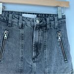 Topshop 25 Mom Jean Black Acid Wash with Zipper Pockets and Utility Side Pockets Photo 5