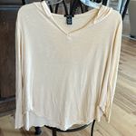 Rue 21 Long Sleeve Hoodie Lightweight Pullover Comfy Beige Photo 5