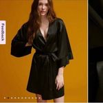 Thirdlove NWT Third Love Black Satin Robe OS Soft Elegant Loungewear Gift Holidays Getaway Photo 6