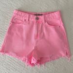 Primark Denim Co High Waisted Neon Pink Jean Shorts Women's Size 2 Photo 0