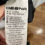 Hesna Elegant Floral Black Long Sleeve Dress With Liner Size 50 ~ Size 6 Photo 8