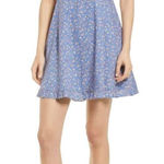 Madewell cami ruffle-hem floral trim cotton dress size 0 Photo 0