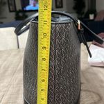 Marc New York Andrew Marc Black/ Gray Monogrammed Tote Bag VGUC Photo 11