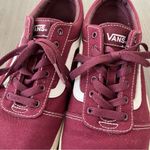Vans  Old Skool Burgundy Low Top Lace Up Sneakers Men Size 6 Women Size 7.5 Photo 5