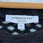 Emerson Fry New York Black Virgin Wool Blend Pullover Knit Dress Size S Black Photo 4