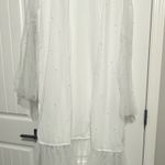 Untamed Petals  Serena Robe / White Sheer with Pearls  Photo 3