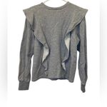 ALC Frank A.L.C. Keller Ruffle Crewneck Pullover Sweatshirt Size Small Photo 5