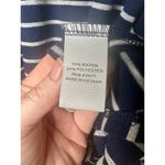 Stylus Women's Navy Blue and Gray Striped Long Sleeve Casual Short Dress XL Photo 5