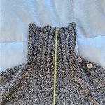 Croft & Barrow  Marled Black and Brown Turtleneck Sweater size small Photo 6