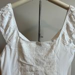 Wild Fable  Women's White Cap Sleeve Sweetheart Shirt - Size XL - NWT Photo 4
