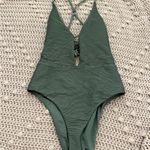 prAna  Sage Green Women's One-Piece Swimsuit Photo 3