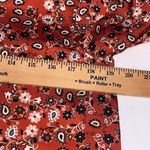 ZARA  Womens Floral Paisley Long Sleeve Button Up Satin Small Bloomcore Career‎ Photo 4