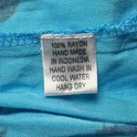 Pineapples Boutique Women’s Blue Coral Print Dress Size L Photo 3