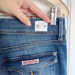 Hudson Jeans Hudson • Beth Mid-Rise Baby Bootcut Jean flare blue stretch flap pocket Photo 13