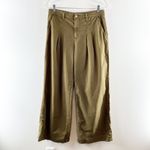 L'Agence Jayce High Rise Pleated Chino Wide Leg Pants Green 29 / 8 Photo 1