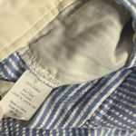 J.Crew  Bermuda Shorts Womens Size 12 Blue White‎ Striped Seersucker Nautical Photo 5