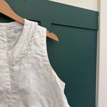 See By Chloe White Sleeveless Linen Flax Dress Nautical A Line Photo 4