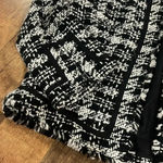 True Meaning Tweed Blazer Jacket Black & White with details Size XL Photo 3
