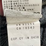 ICB alpaca wool blend striped gray & white cable knit sweater dress, size S Photo 11