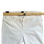 J.Crew White Mid Rise Flare Crop Jeans Raw Hem Plus size 35 NEW Tags Preppy Photo 5