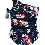 Carmen Marc Valvo Floral Mesh Maritime Swimsuit Sz 8 NEW Photo 0