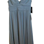 Lulus NWT  BABY BLUE RUCHED A-LINE CHIFFON MAXI DRESS Photo 0