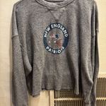 Tailgate New England Patriots Cropped Long Sleeve Tee Photo 0