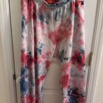 Aviator Nation  RED AND BLUE TIE DYED SWEATPANTS Photo 0