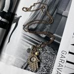 GOLD EVIL EYE WATCH PENDANT NECKLACE Photo 3