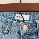 ZARA  Light Wash Blue High Rise Straight Leg Jeans Size 2 Photo 2