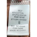 FAVLUX Sweatshirt Womens Size Small Brown LaceUp Grommet Long Sleeve Edgy Modern Photo 6