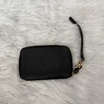 UGG  Black Leather Wristlet with Gold Accents Photo 1