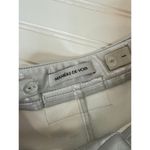 Maniere De Voir NWOT Silver Leather Metallic Trousers High Waist Straight Leg 2 Photo 10