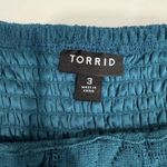 Torrid  Teal Blue Gauze Long Sleeve Flare Skater Dress Pockets Size 3X Photo 11