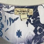 One World V-Neck Top Purple Grey Large Photo 5