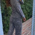 Fleece cheetah pajama set sz s Gray Photo 2