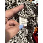Sienna Sky  Cream/Black Dots Chiffon Long Sleeve‎ Blouse Elastic Hem Size Small Photo 6