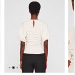 Club Monaco NWT  Ruched Puff Sleeve Top Sz L Photo 1