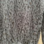 Vince Camuto Animal Print Lightweight Sheer Sweater in Black, Small, Leopard Photo 14