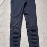 Alo Yoga  Women's Navy Moto Ribbed High Rise Full Length Leggings Size XSmall Photo 3
