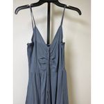 Final Touch WOVEN SOLID FRONT RUCHED ROUND HEMMING MIDI JUMPSUIT.
100% RAYON GAUZE Photo 2