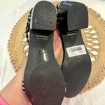 Rag & Co Black Silver Leather Suede Velcro Ankle Sandal Heels Size US 9 Photo 10