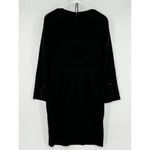 Jaeger London Pure Lana Wool Black Pencil Dress US Size 8 UK 10. Cocktail Party Photo 1