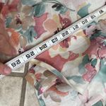 Ralph Lauren Lauren Floral Linen Button Down Shirt Womens M Pastel EUC Photo 4