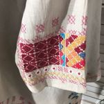 Johnny Was Kimono Cardigan Embroidered Boho Aztec Linen Multicolor Medium Photo 8